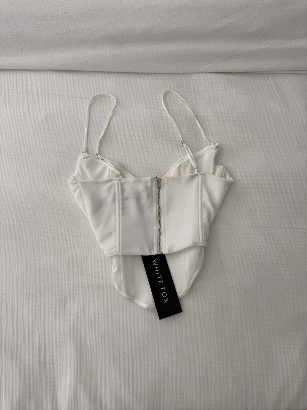 White Corset Top - WHITEFOX NEW WITH TAGS - Picture 3 of 3
